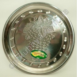 52 Разнос круглый нержавейка 32см