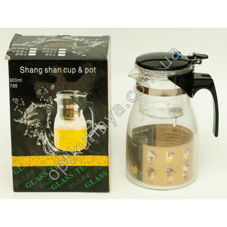 9962 (Чайник заварник сеткло хорошего качества 900ml)